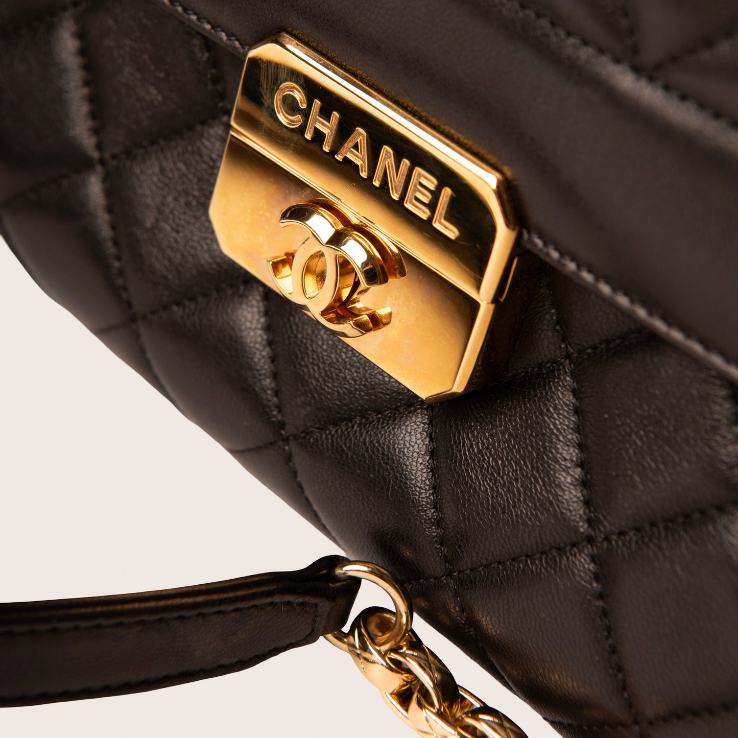 Chanel Black Quilted Leather Chic With Me Flap Shoulder Bag