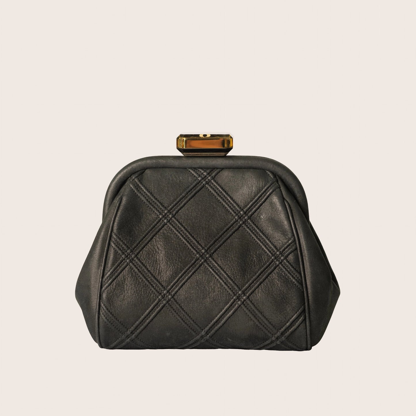 Chanel Mini Crossbody Clutch - Black Quilted /Gold-tone