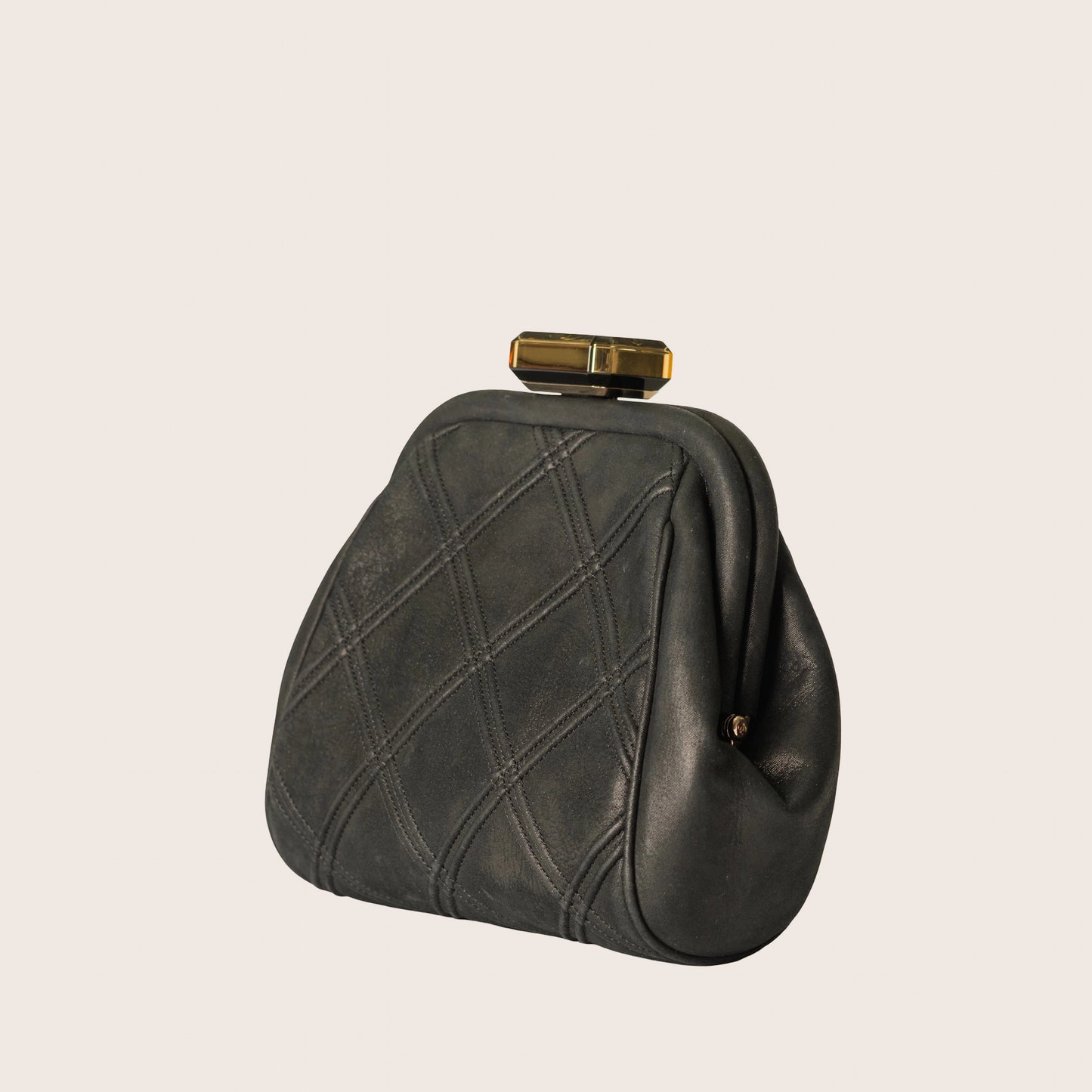 Chanel Mini Crossbody Clutch - Black Quilted /Gold-tone