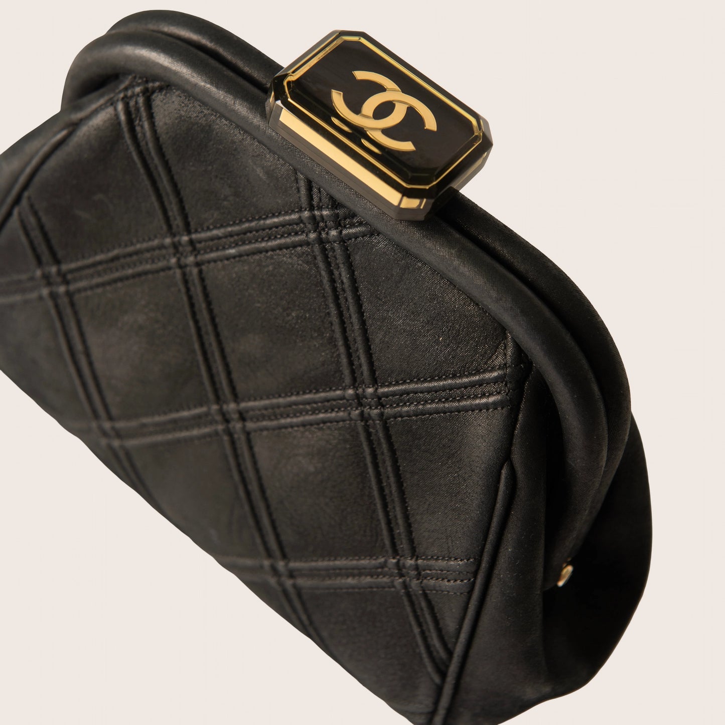 Chanel Mini Crossbody Clutch - Black Quilted /Gold-tone