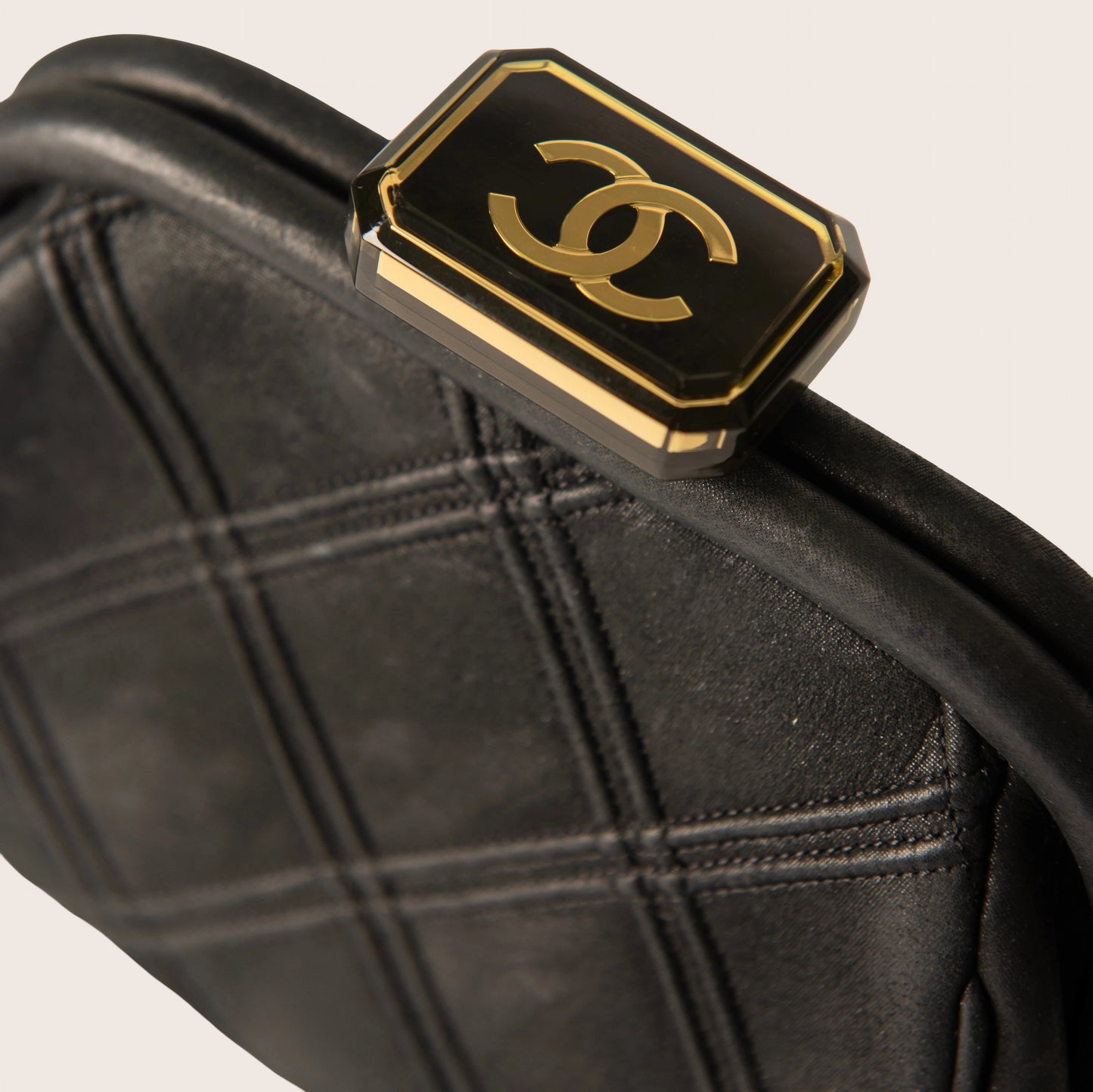 Chanel Mini Crossbody Clutch - Black Quilted /Gold-tone