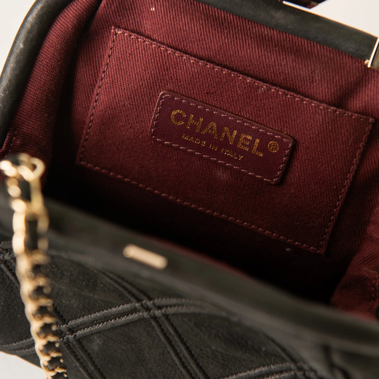 Chanel Mini Crossbody Clutch - Black Quilted /Gold-tone