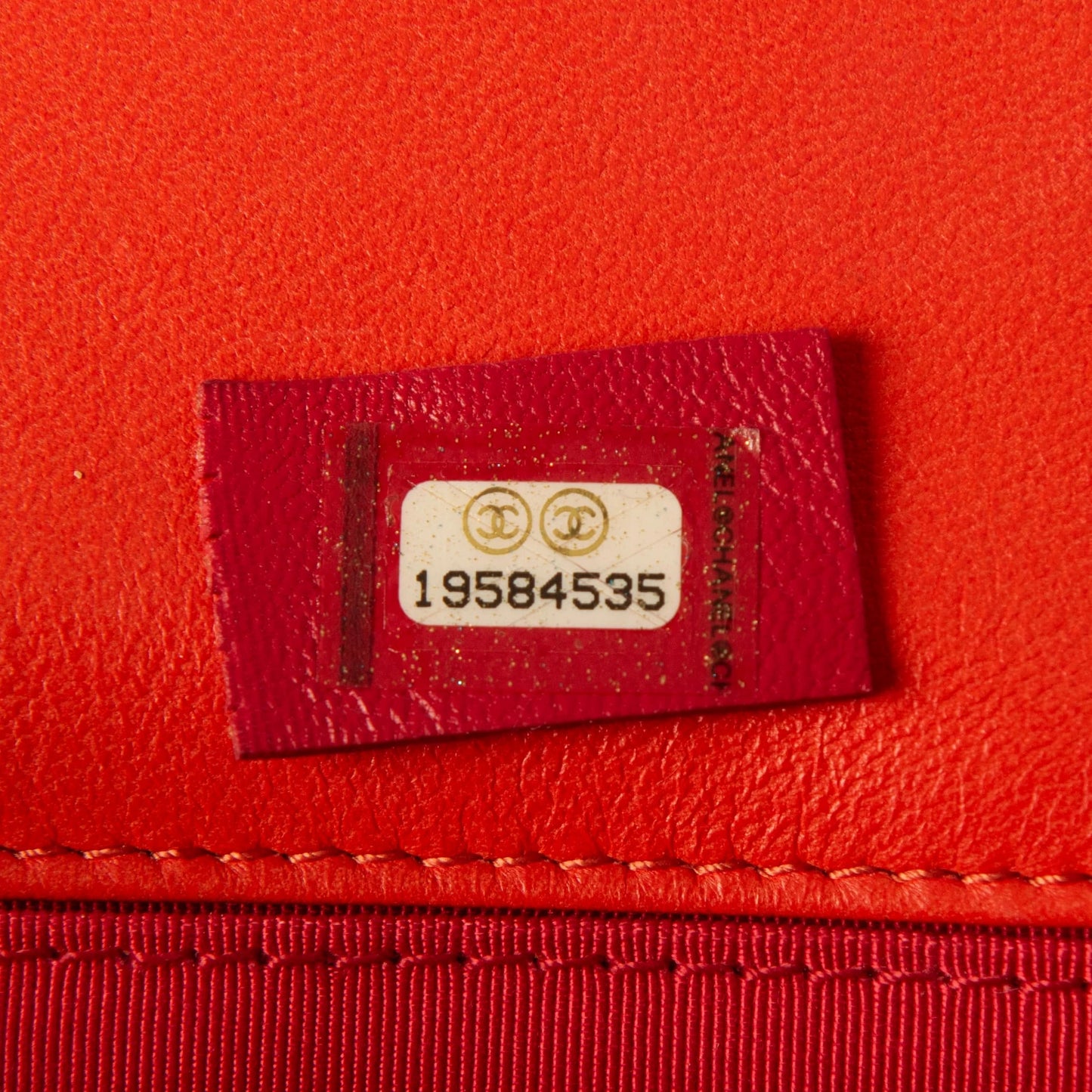 Chanel Red Leather & Plexiglass Lego Boy Brick Flap Bag