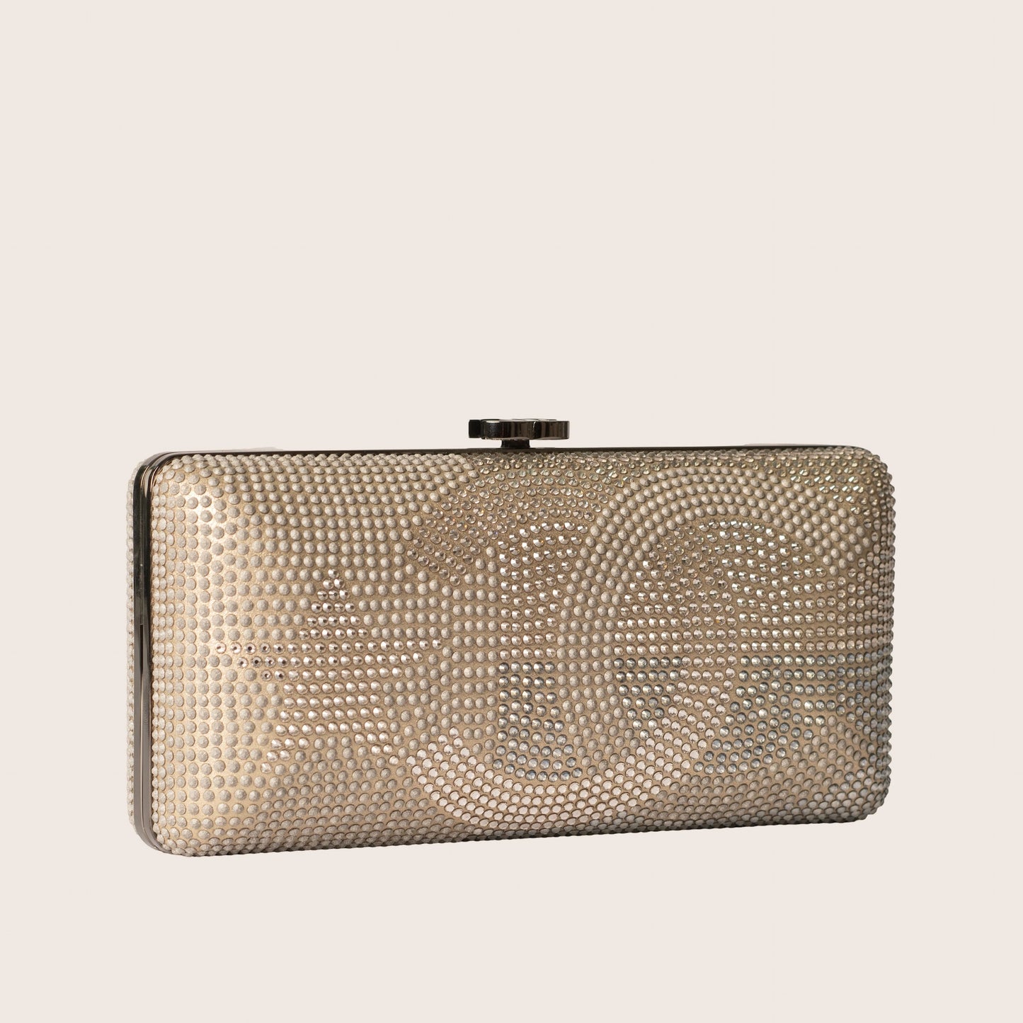 Chanel Metallized Lambskin Embellished with Strass Paris-Dallas Clutch