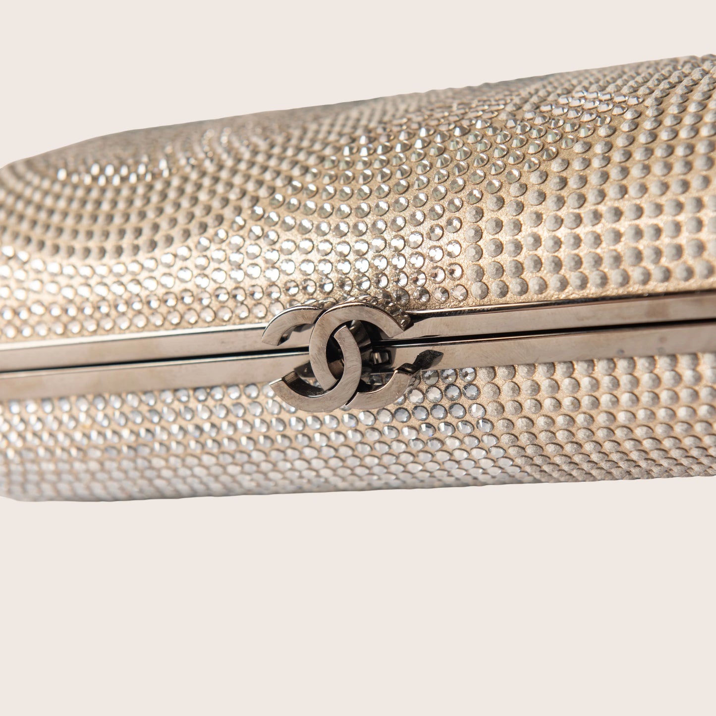 Chanel Metallized Lambskin Embellished with Strass Paris-Dallas Clutch