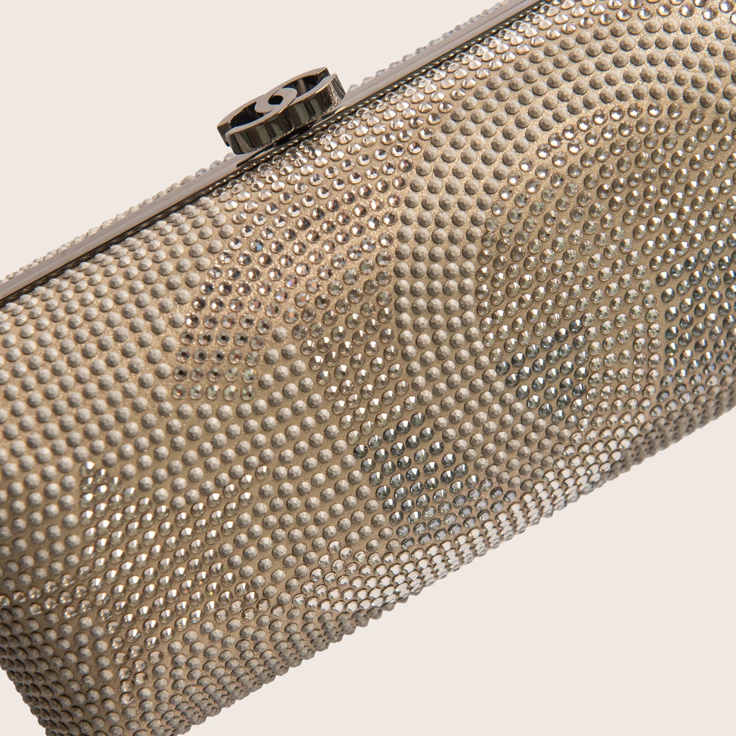 Chanel Metallized Lambskin Embellished with Strass Paris-Dallas Clutch