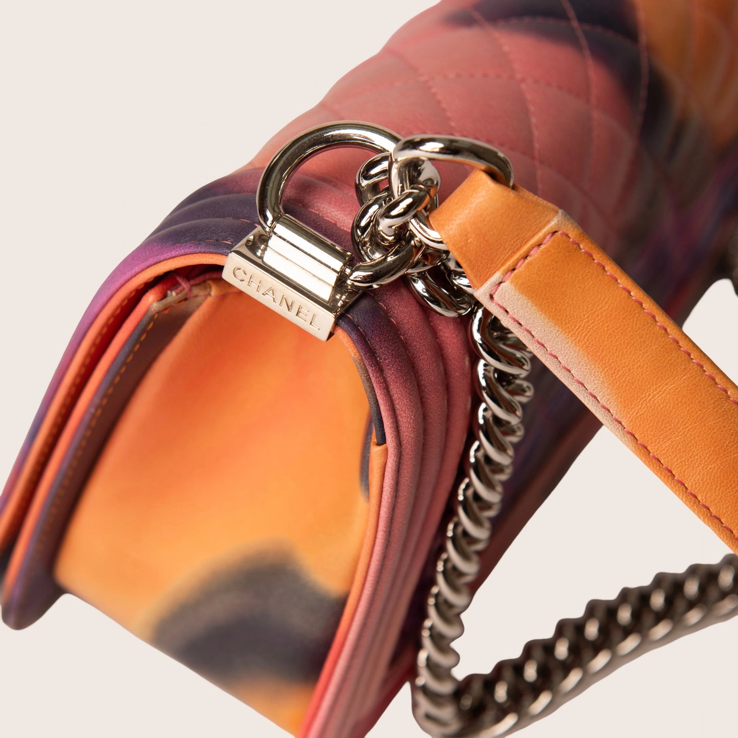 Chanel Spring 2015 Quilted Lambskin Flower Power Le  Boy Bag