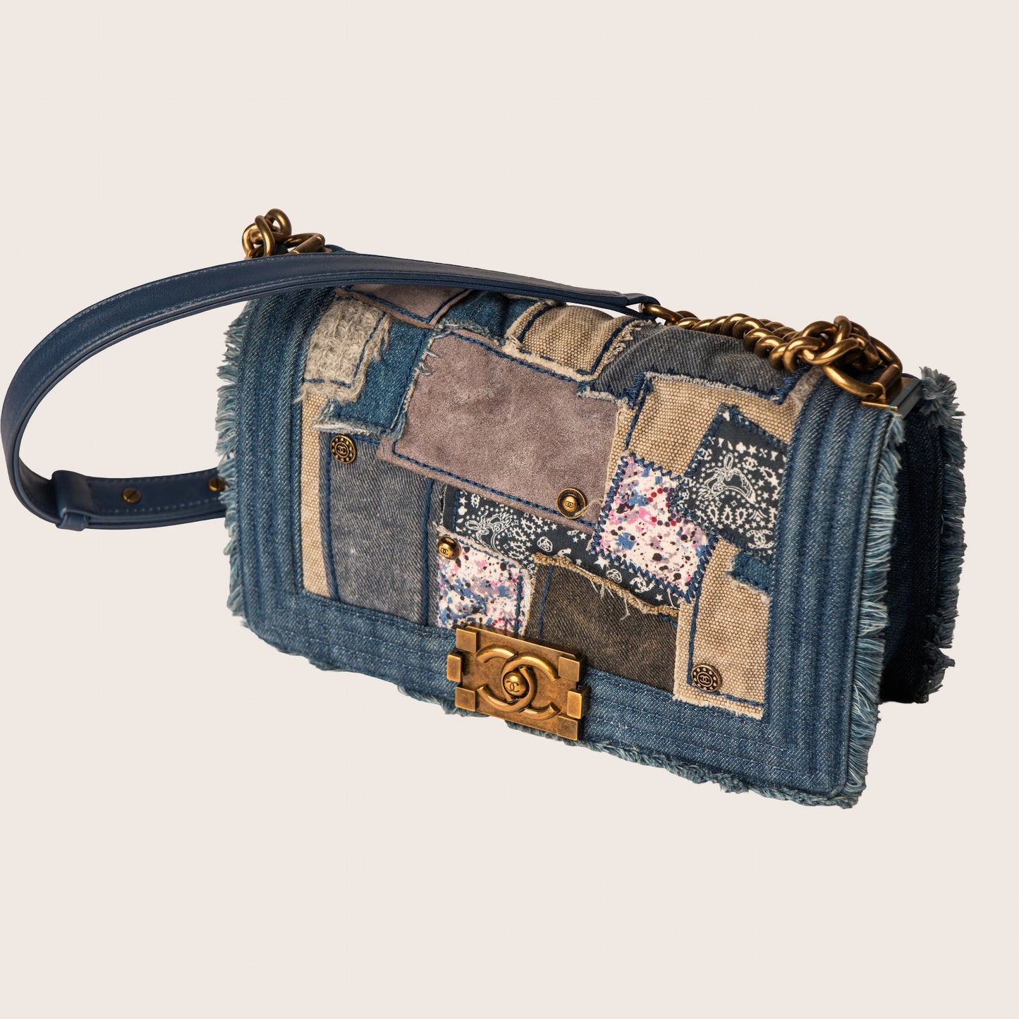 Chanel Denim Patchwork Boy Bag – Limited Edition