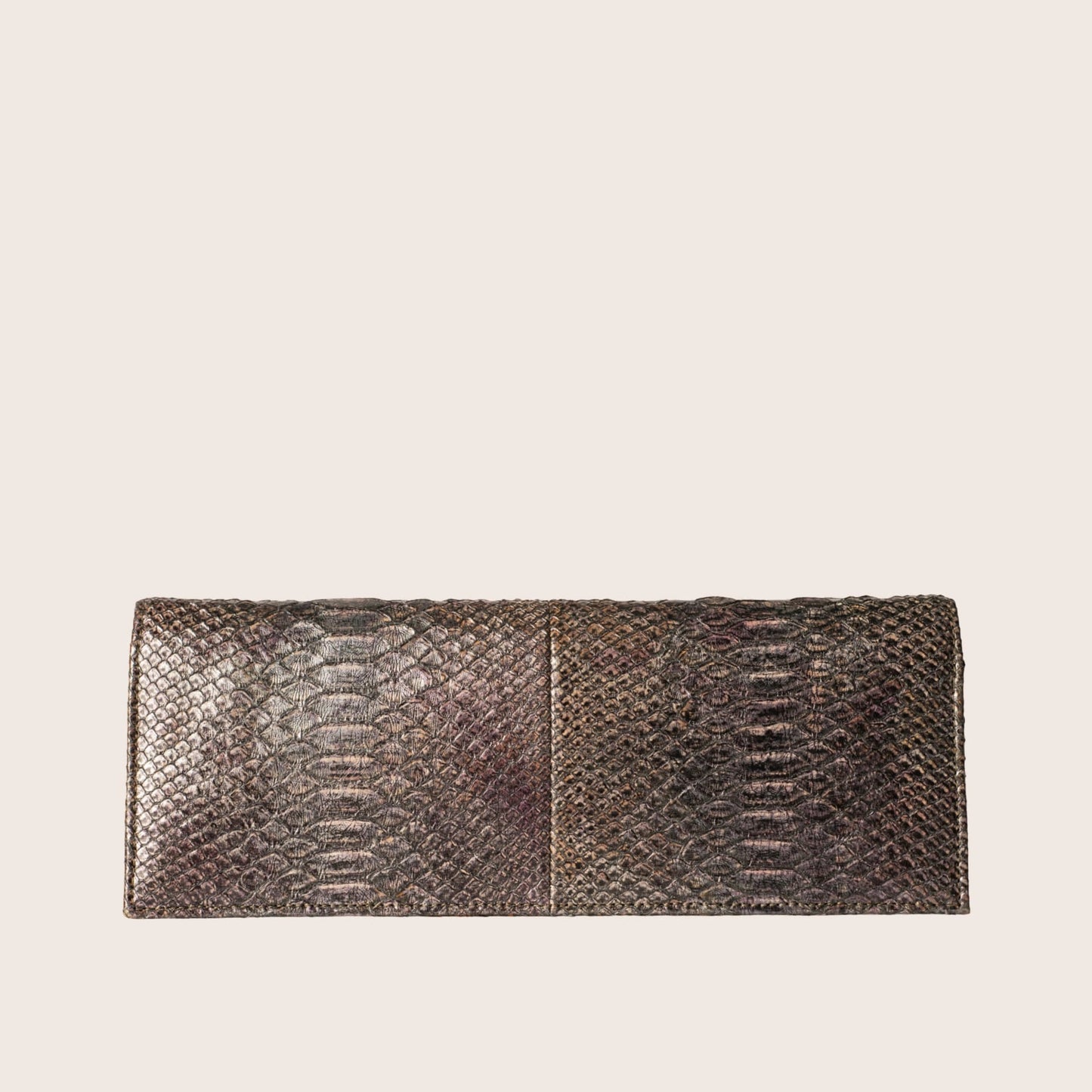 Chanel Python Leather and Gold CC Flap Wallet