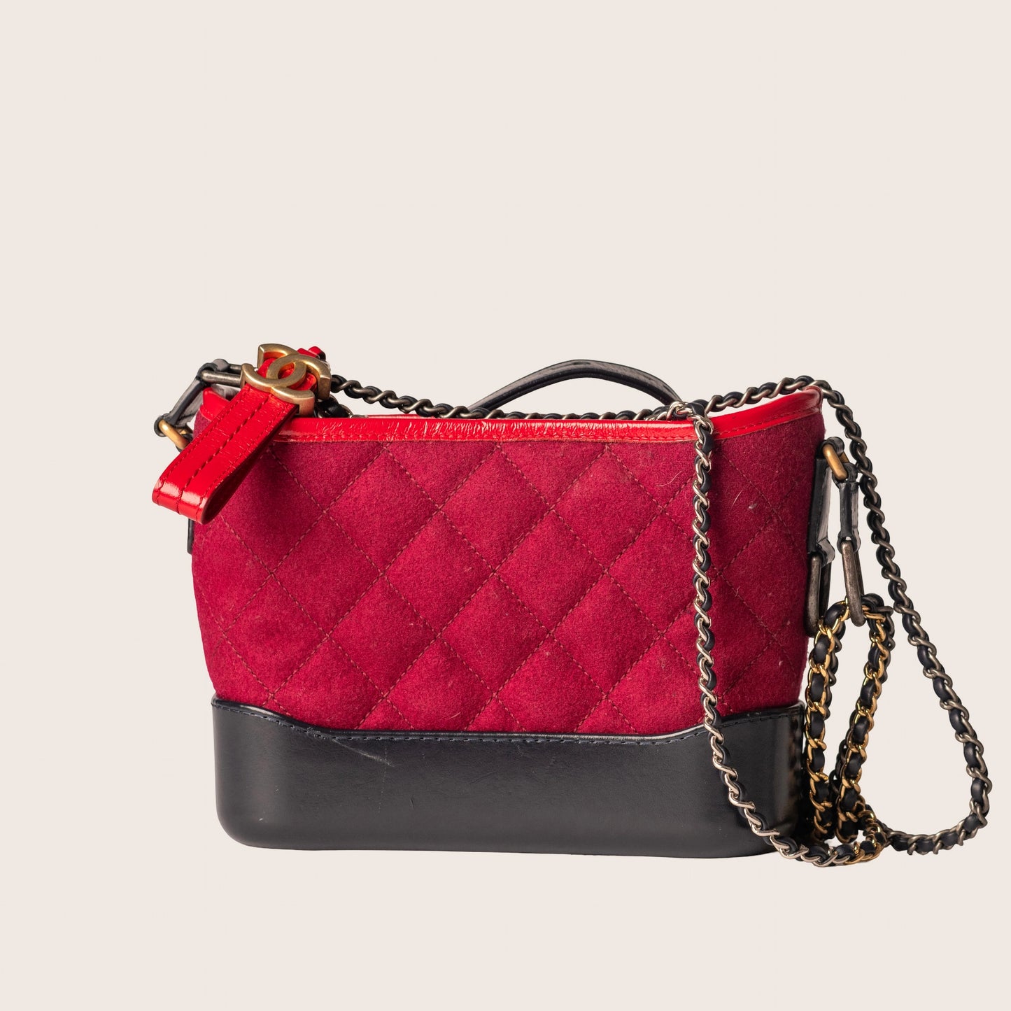 Chanel Red Wool Gabrielle Crossbody