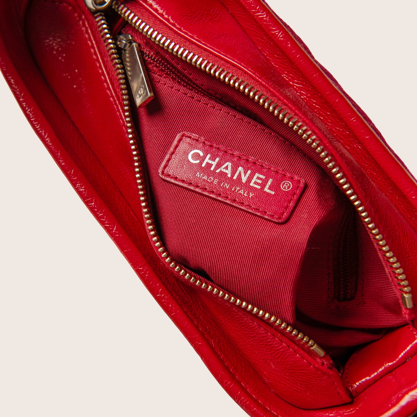 Chanel Red Wool Gabrielle Crossbody