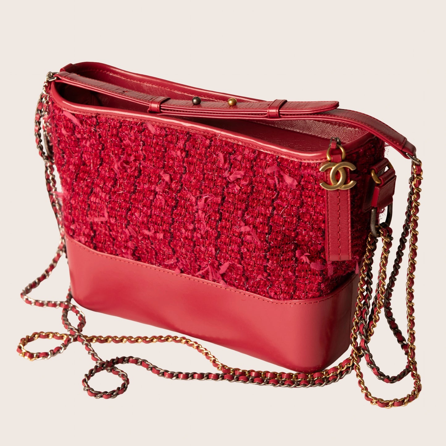 Chanel 2017 Tweed Gabrielle Hobo Bag