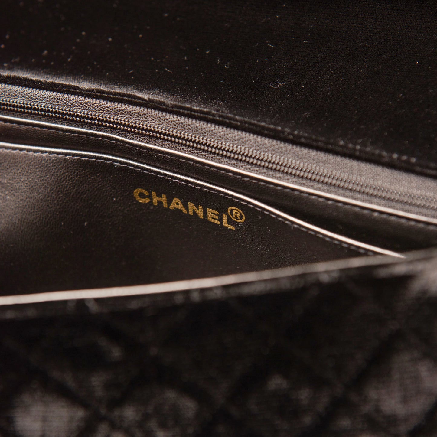 Chanel 1995 Vintage Double Bag in Black Quilted Velvet