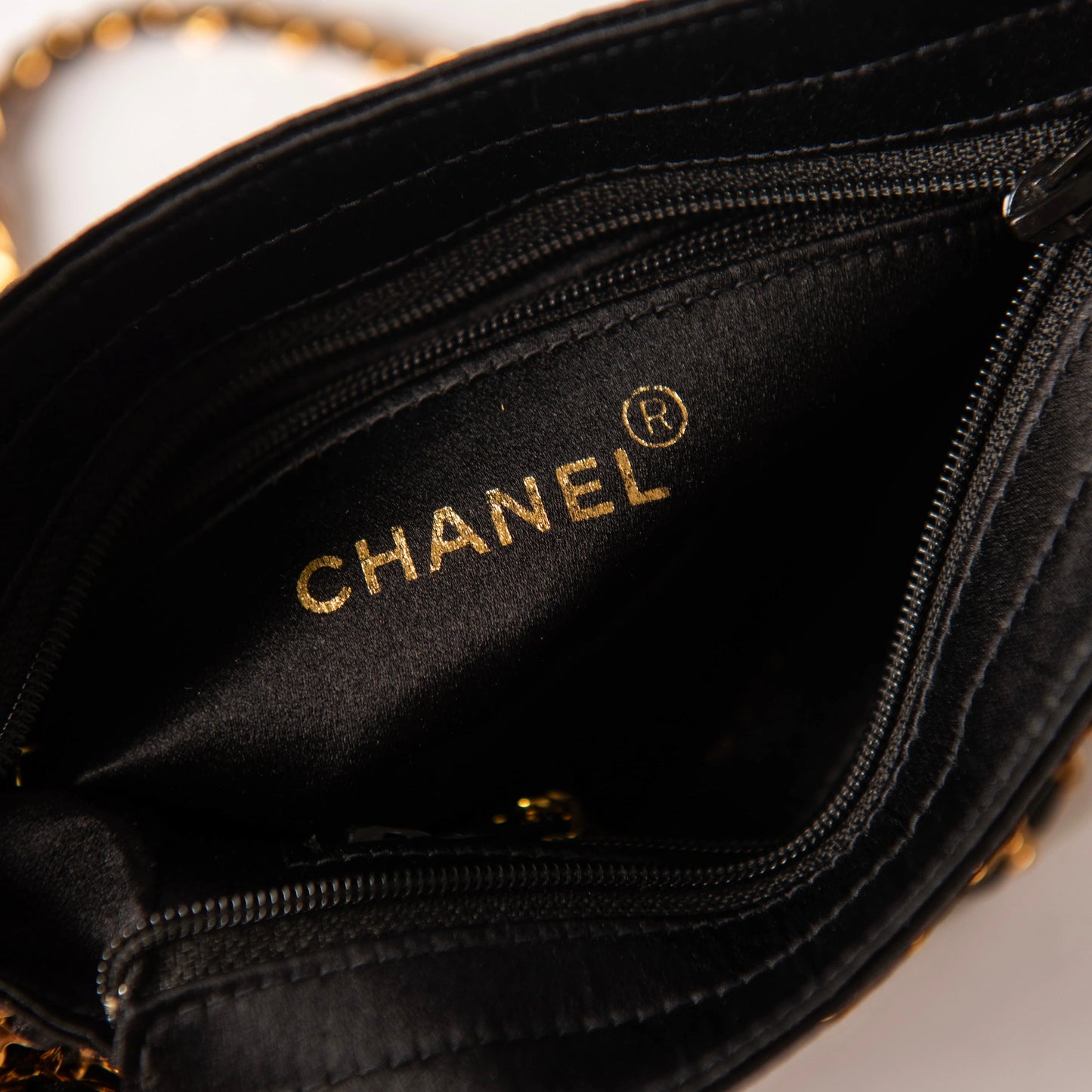 Chanel Lambskin Shopping Chain Tote Black