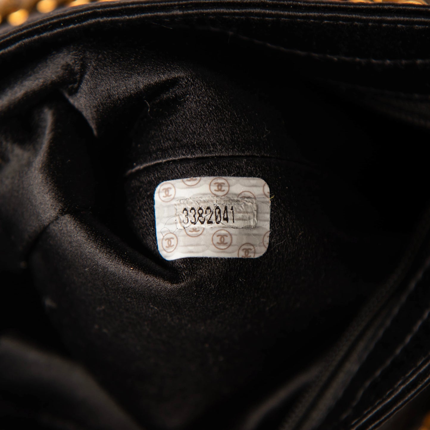 Chanel Lambskin Shopping Chain Tote Black