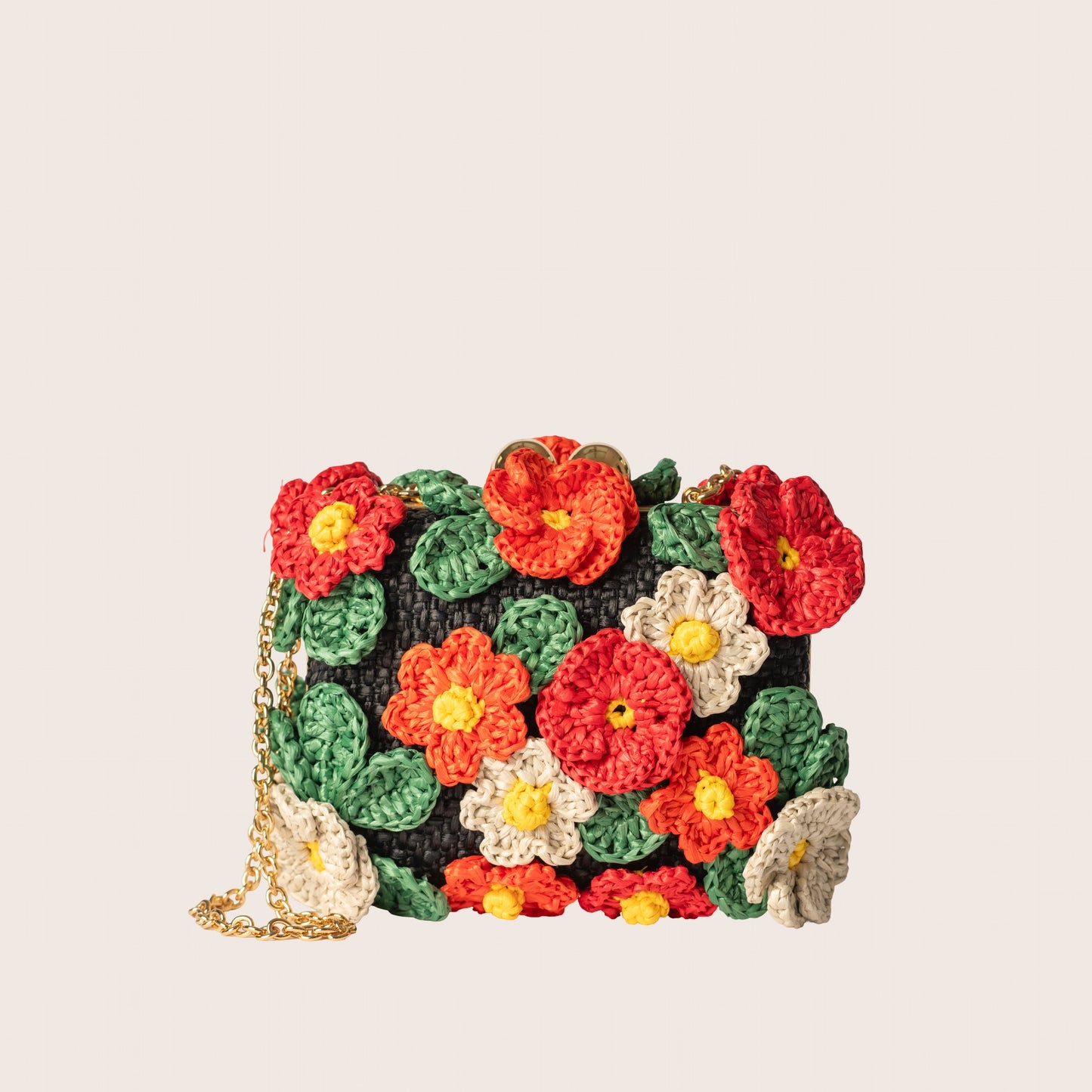 Dolce & Gabbana Floral Crochet Bag