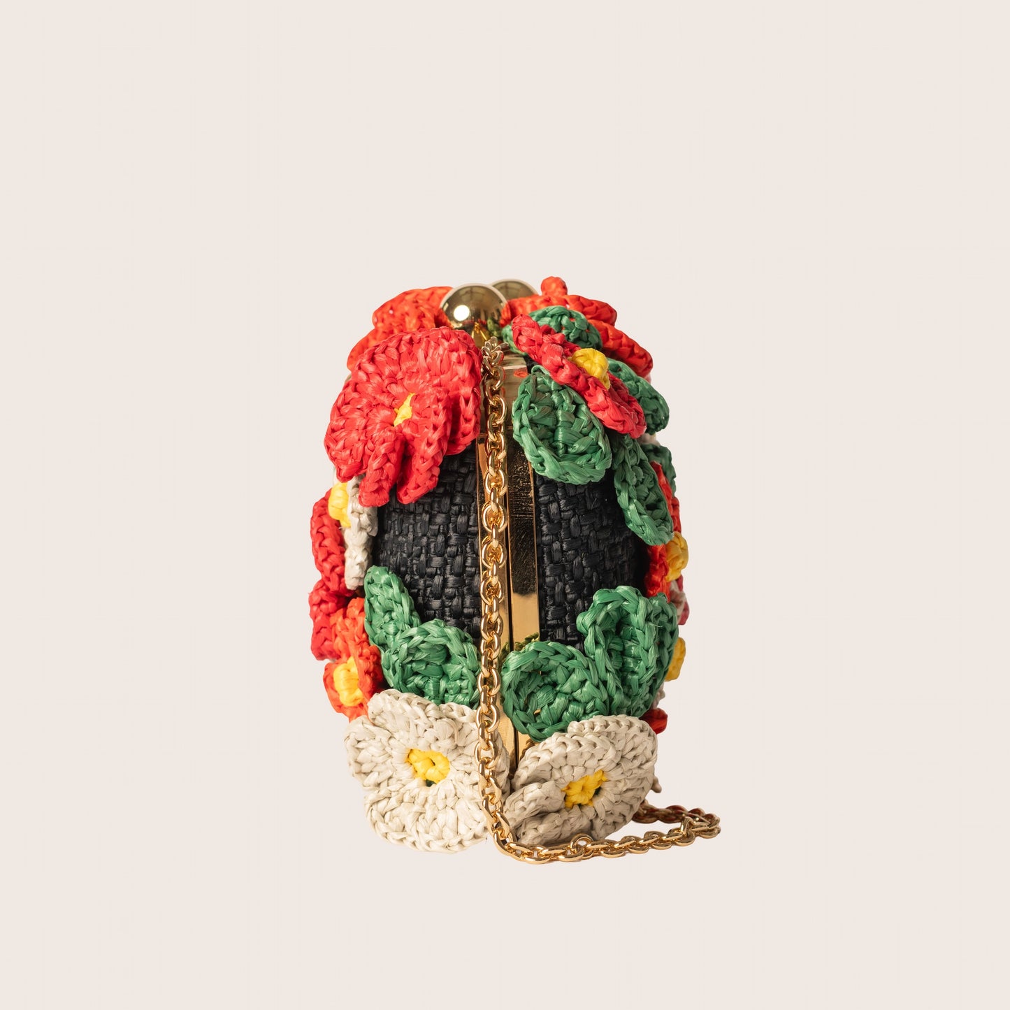Dolce & Gabbana Floral Crochet Bag