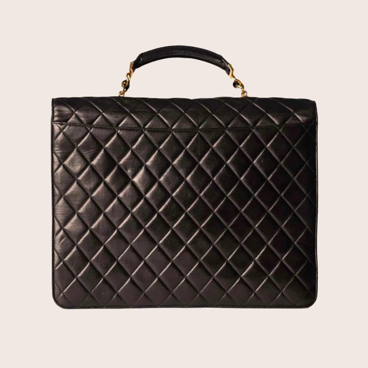 Chanel Quilted Briefcase Business Handbag