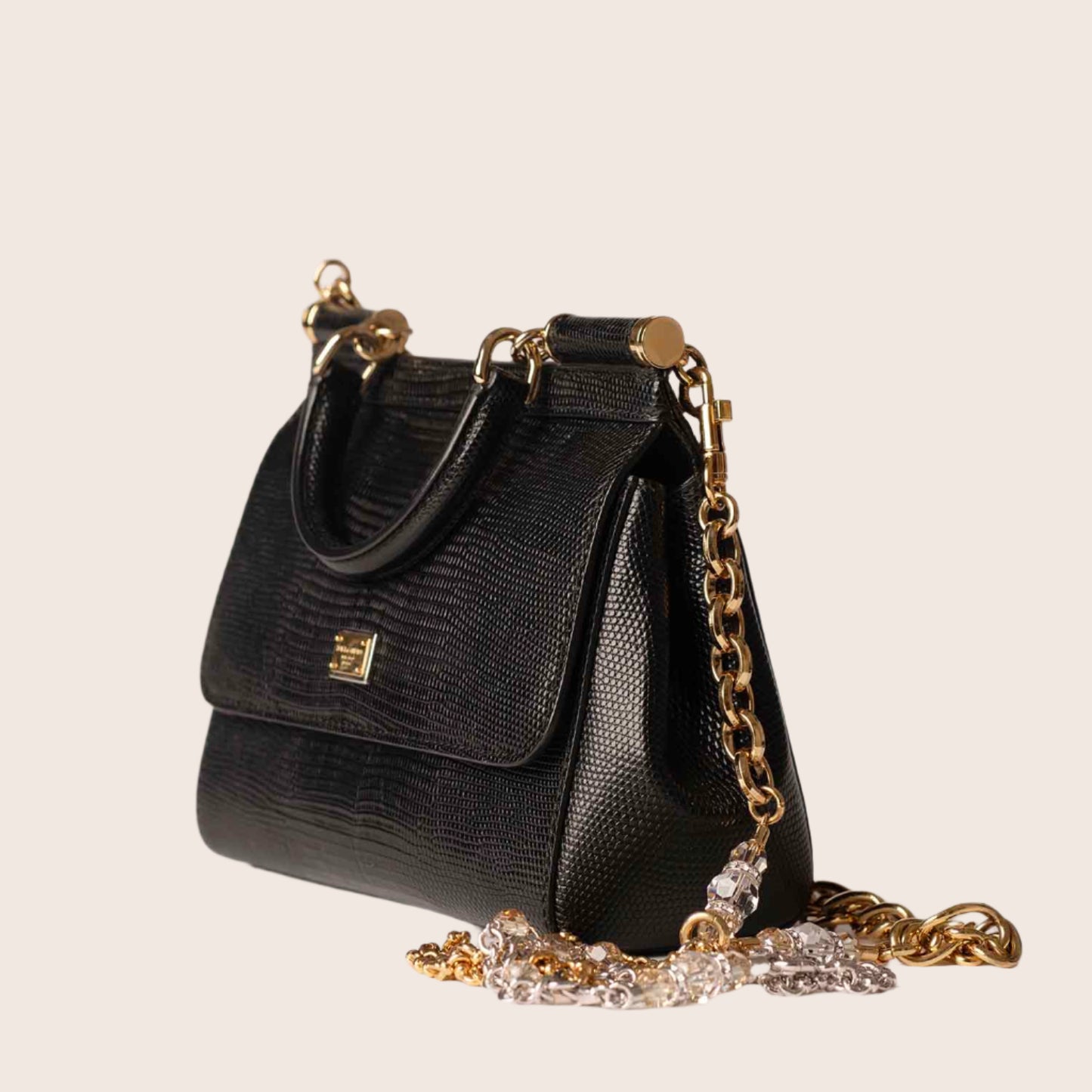 Dolce & Gabbana Embellished Miss Monica Satchel