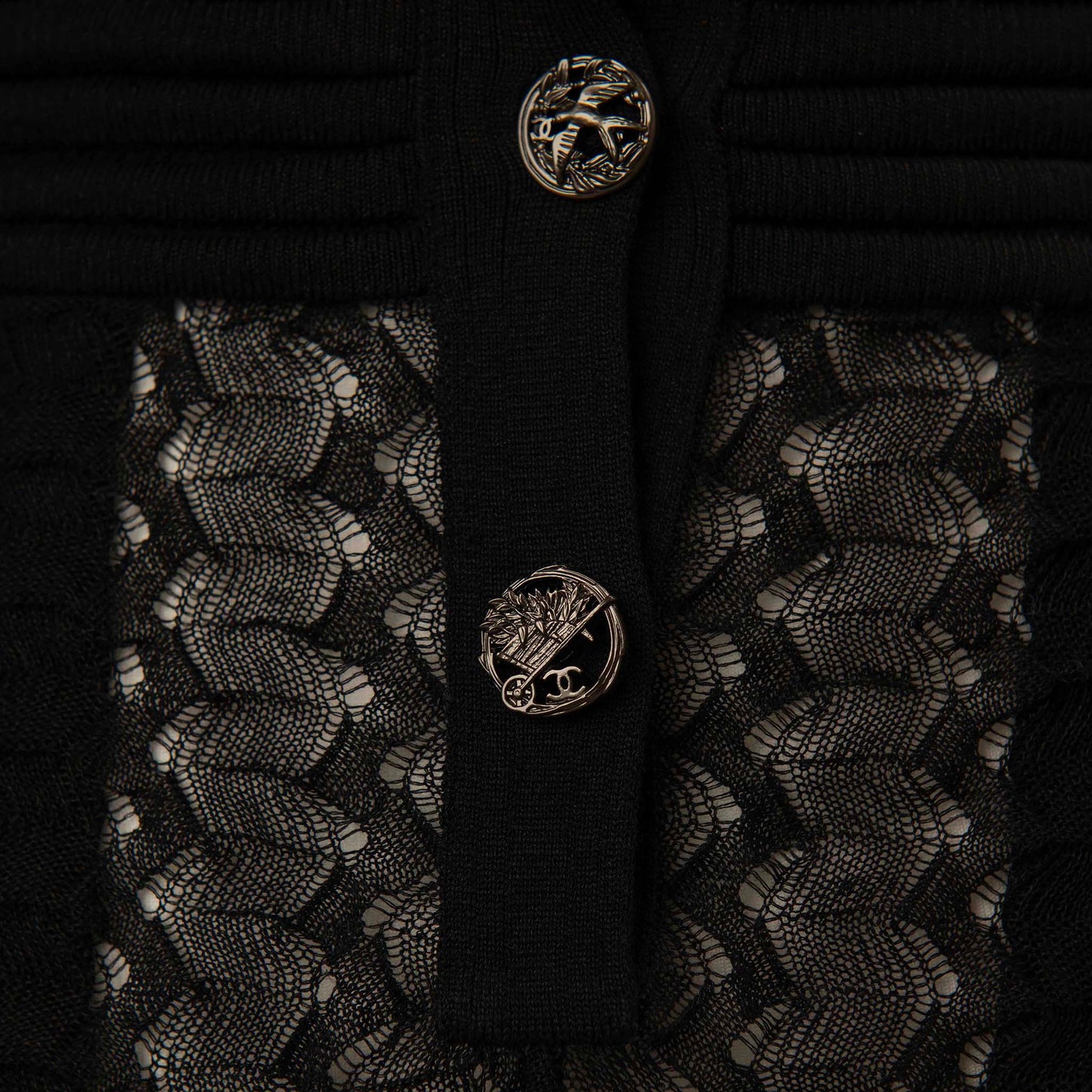 Chanel Black Knit Dress with Bow