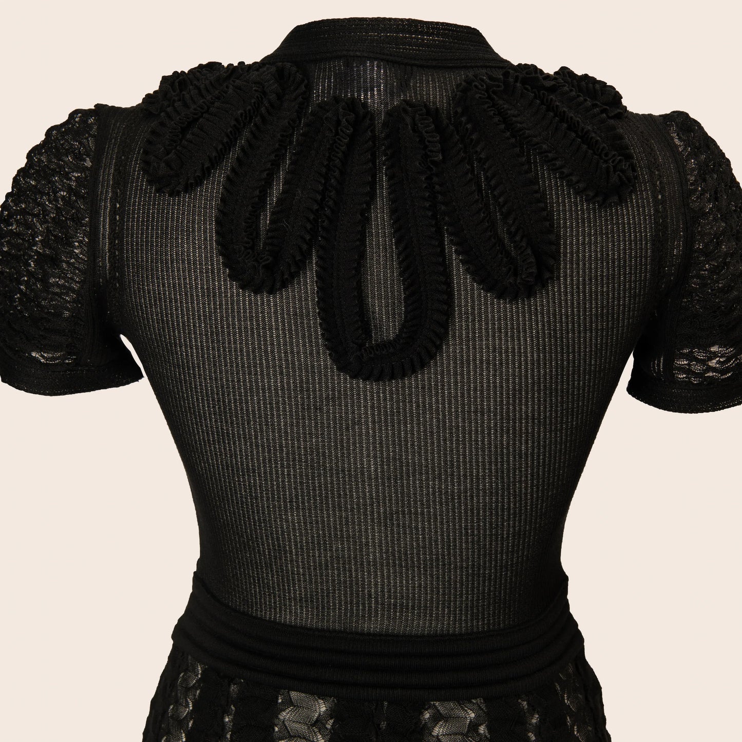 Chanel Black Knit Dress with Bow