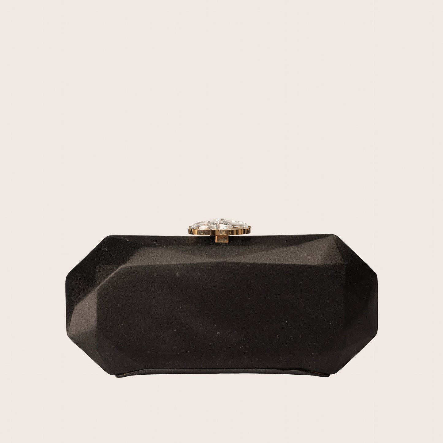 Chanel 2008 Swarovski CC Clasp Clutch Bag - Black
