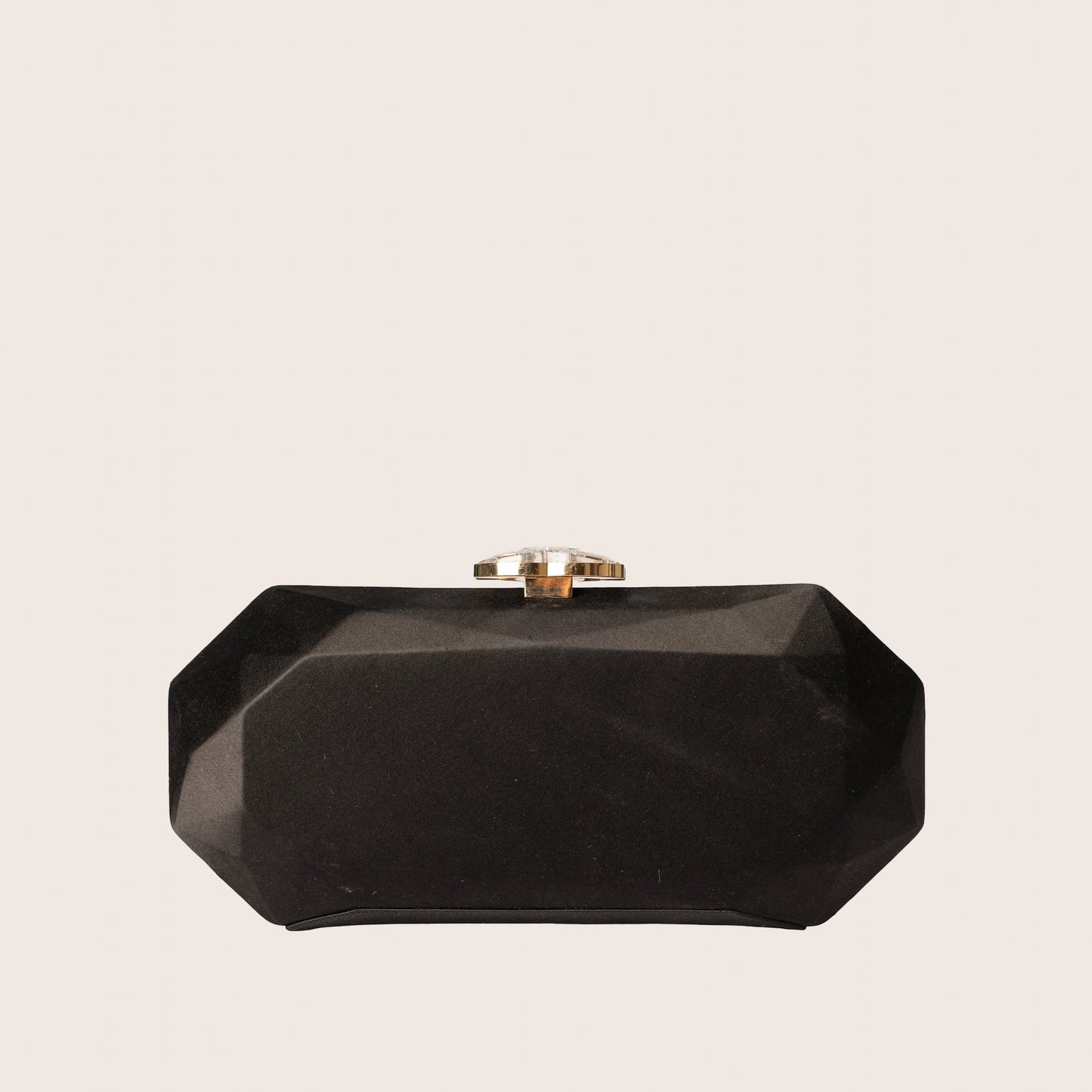 Chanel 2008 Swarovski CC Clasp Clutch Bag - Black