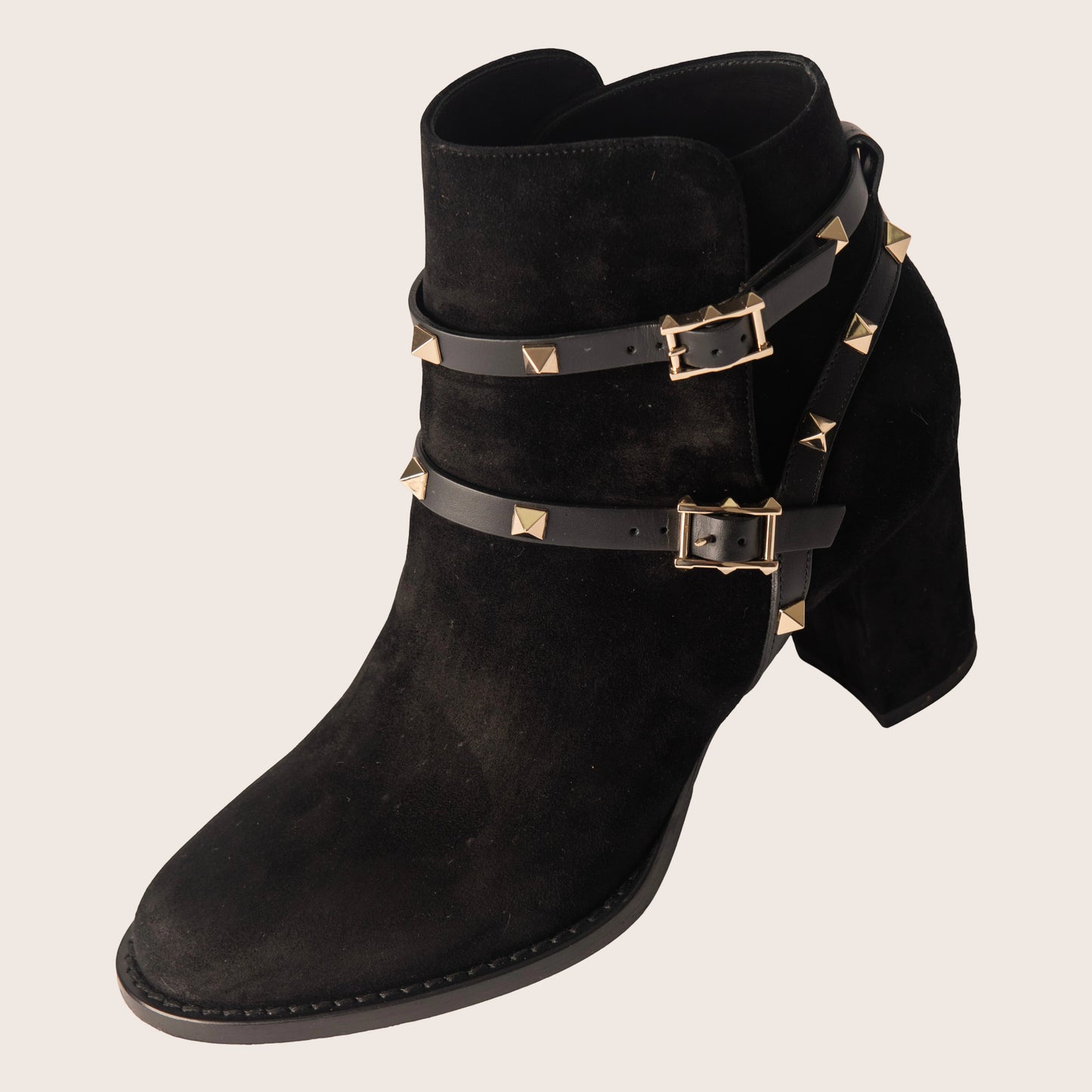 Valentino Garavani Rockstud Ankle Boots Black