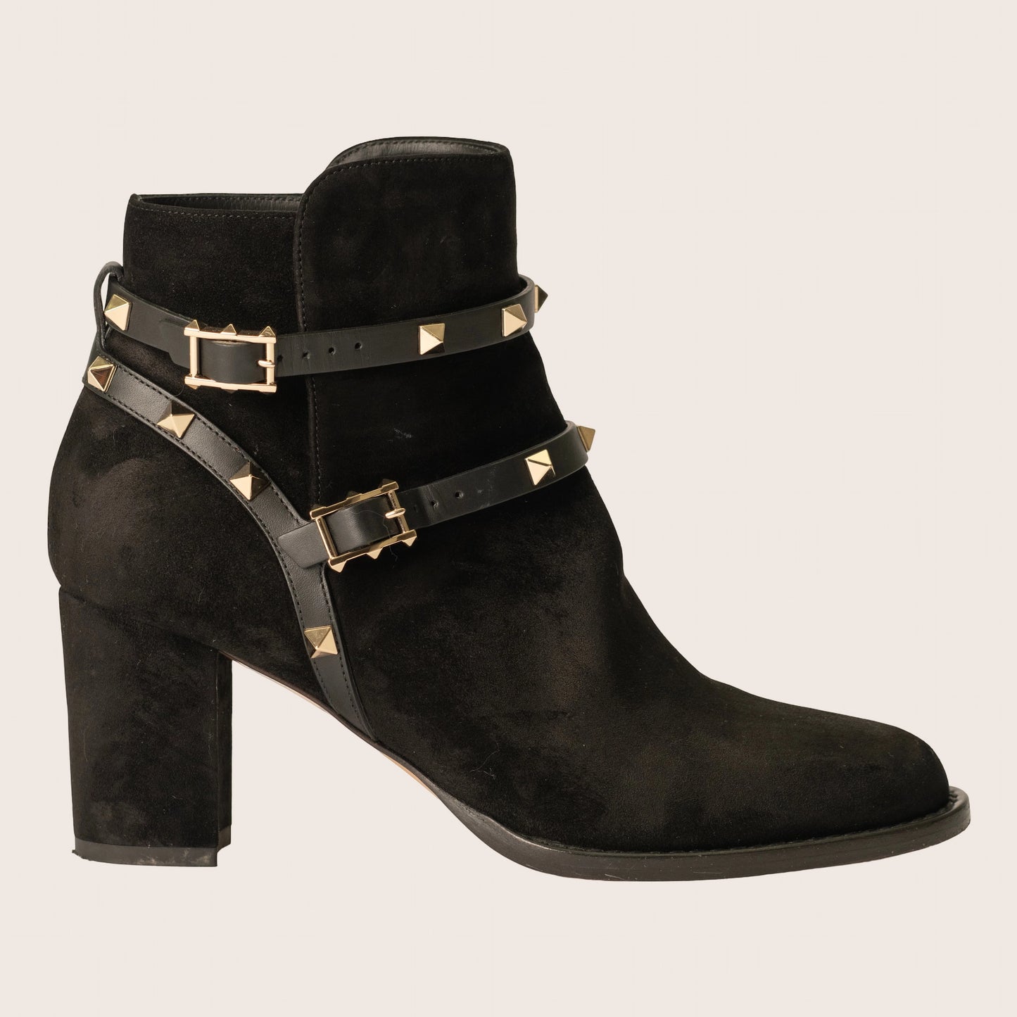 Valentino Garavani Rockstud Ankle Boots Black