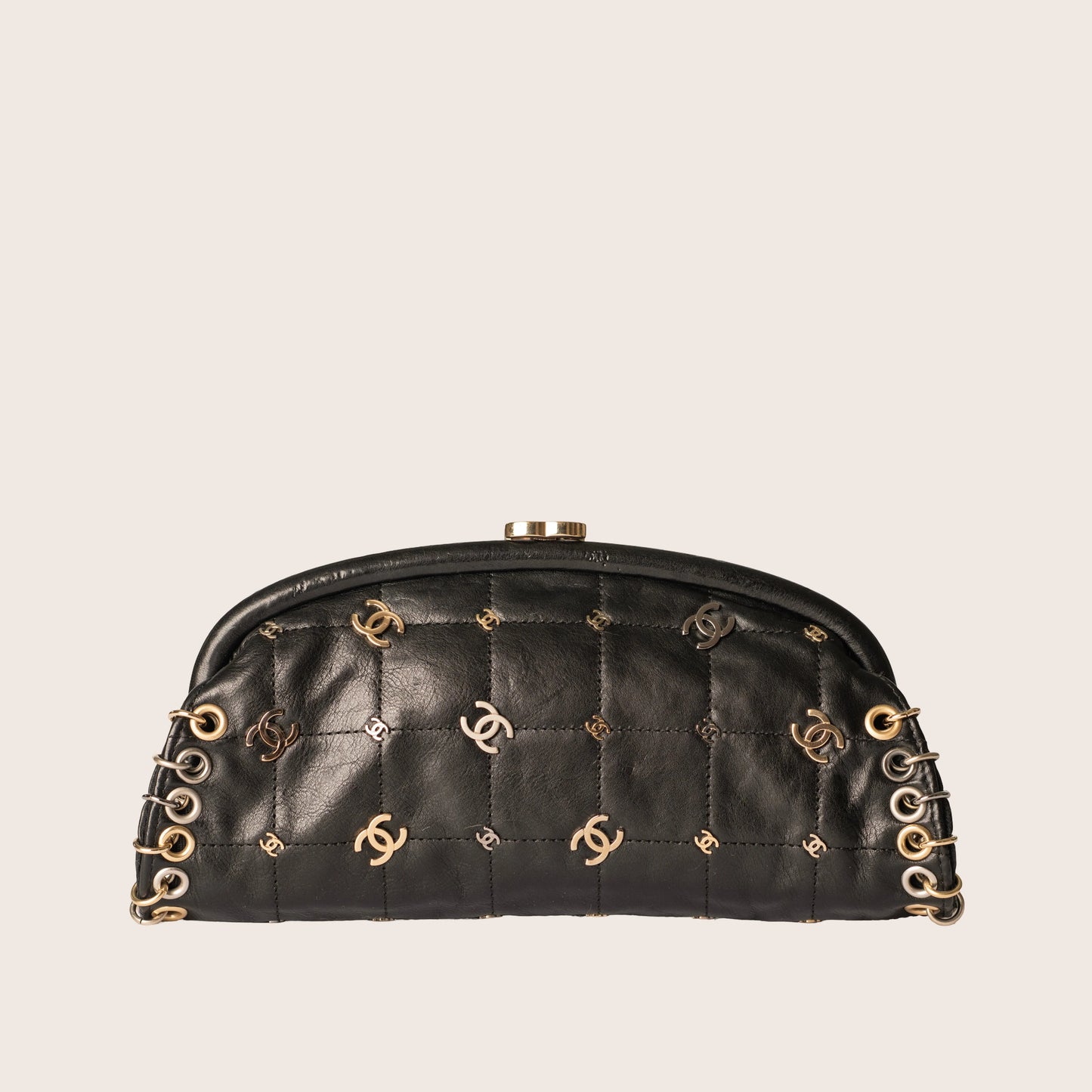 Chanel Leather Rockstar Symbols Clutch