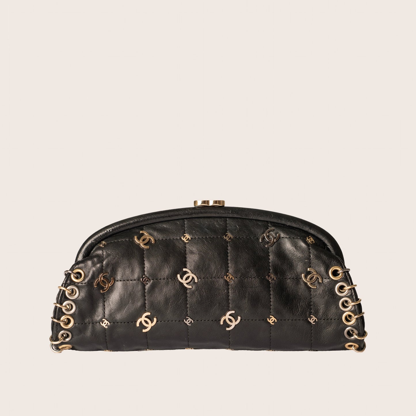 Chanel Leather Rockstar Symbols Clutch