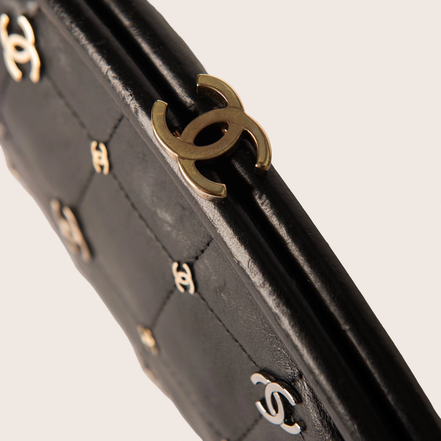 Chanel Leather Rockstar Symbols Clutch