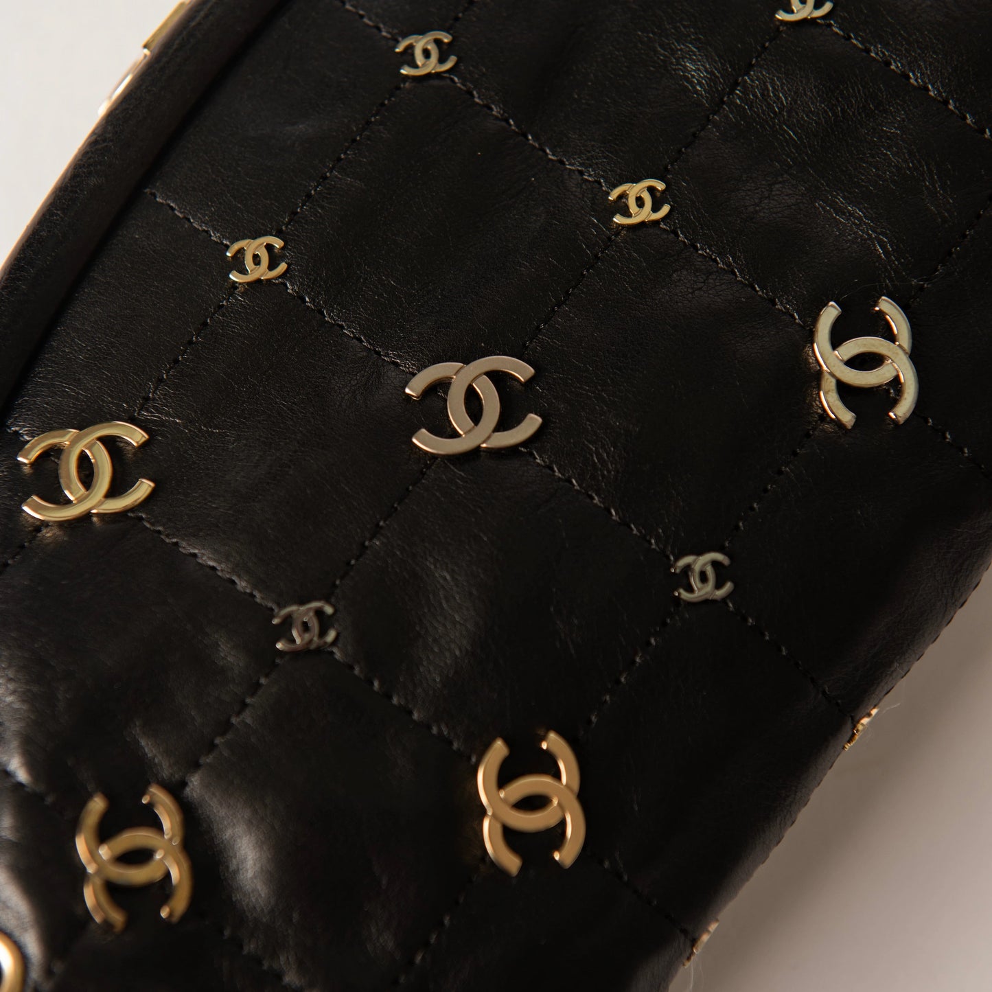 Chanel Leather Rockstar Symbols Clutch