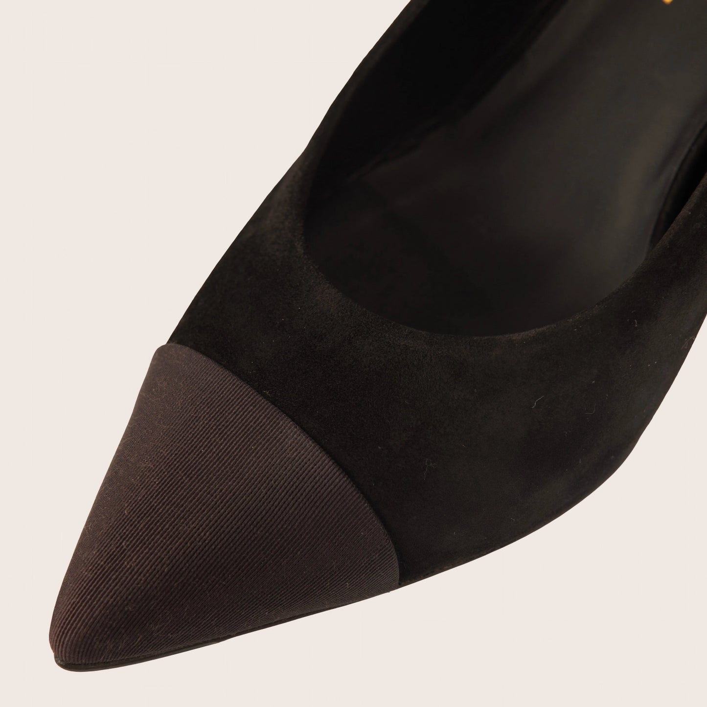 Chanel Black Suede Slingback Pumps