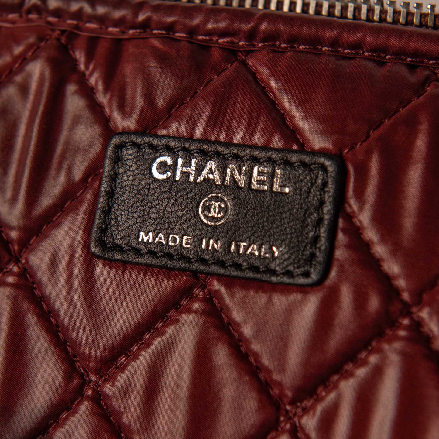 Chanel Black Quilted Lambskin Laptop Case