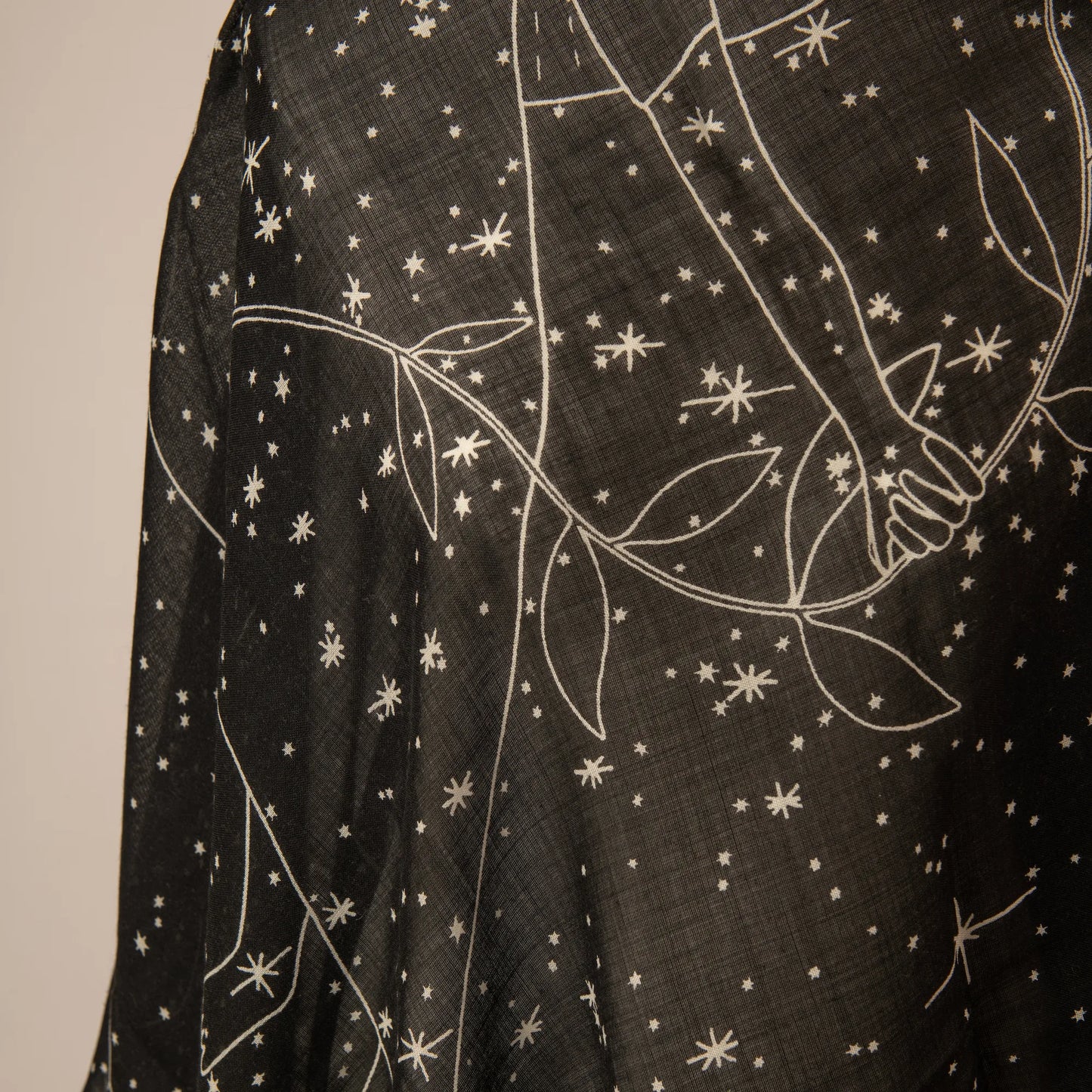 Chanel Black Starry Sky Scarf