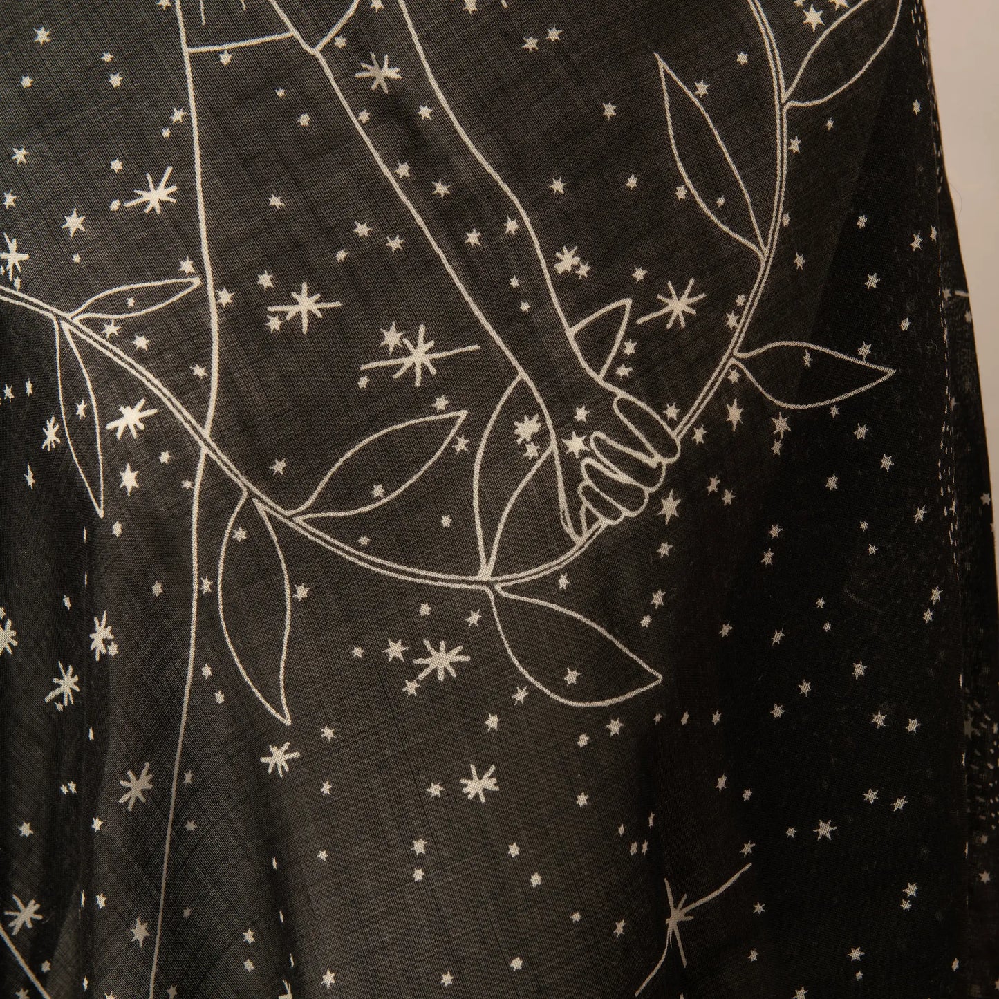 Chanel Black Starry Sky Scarf