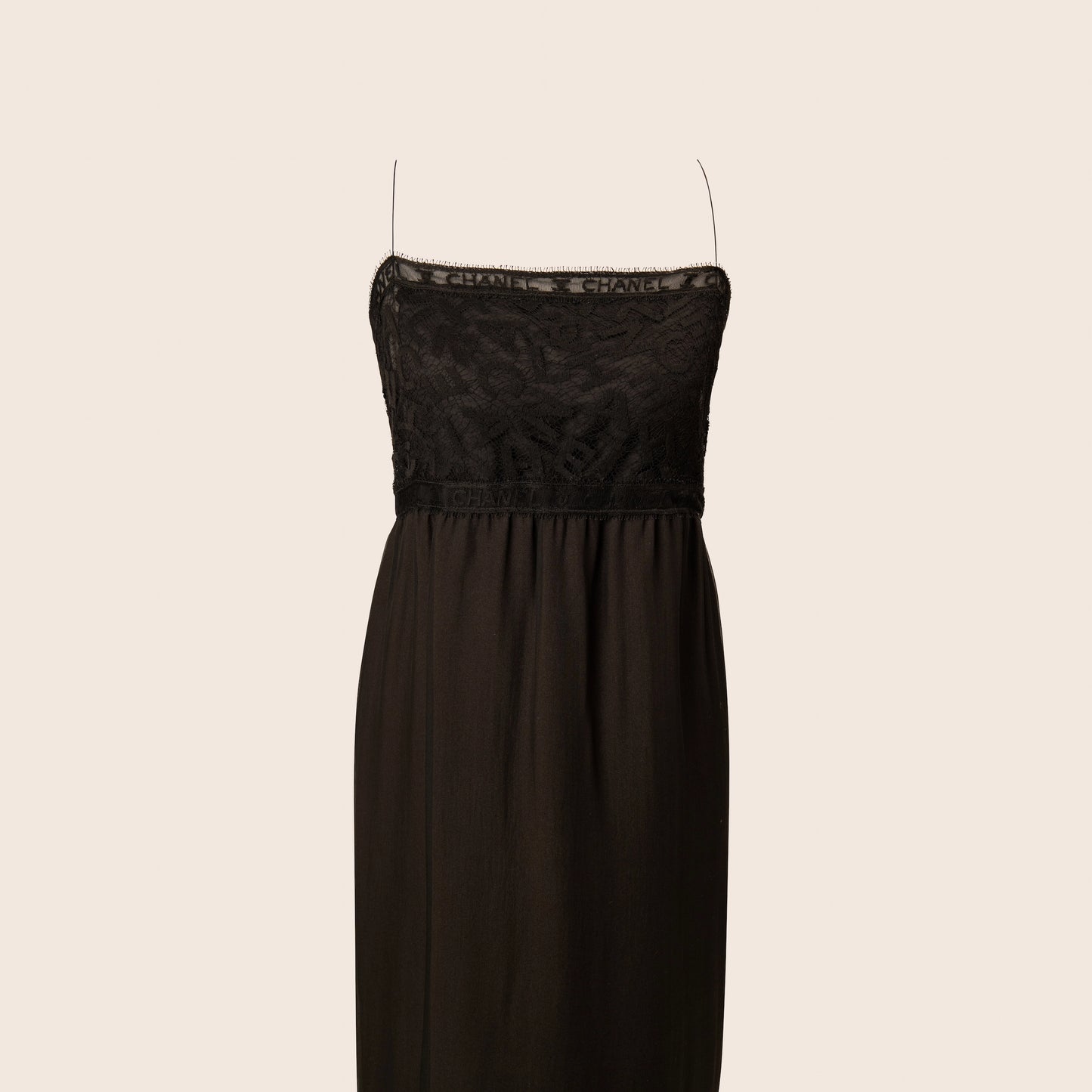 Chanel Black Lace Strap Dress