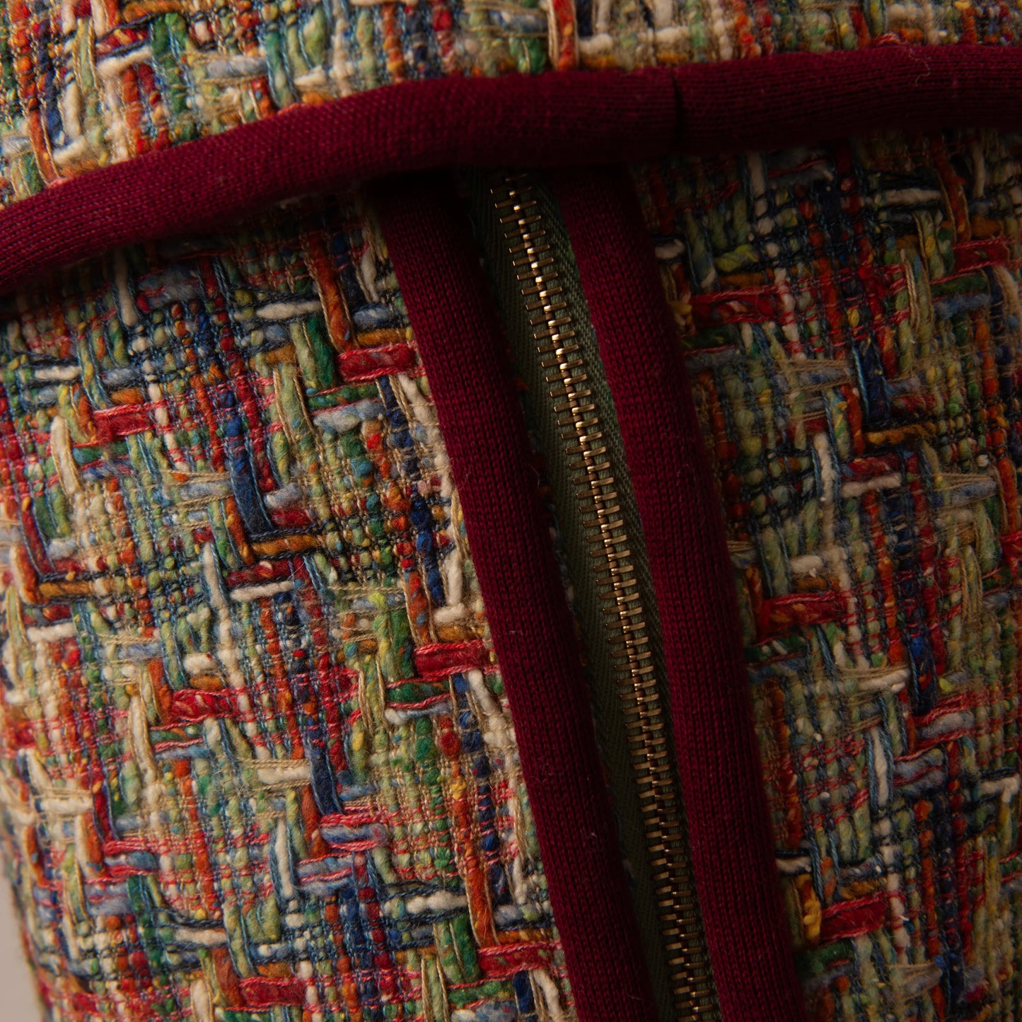 Chanel Multicolor Tweed Jacket and Skirt Set