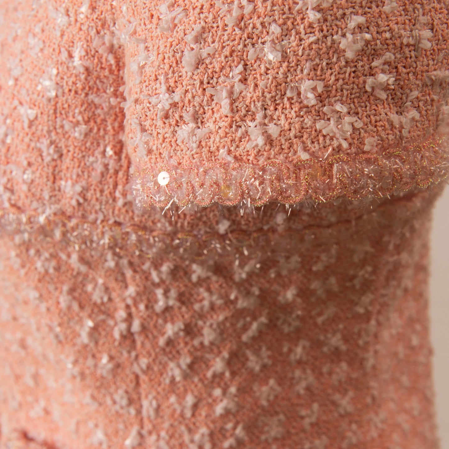 Chanel Pink Tweed Jacket and Skirt Set