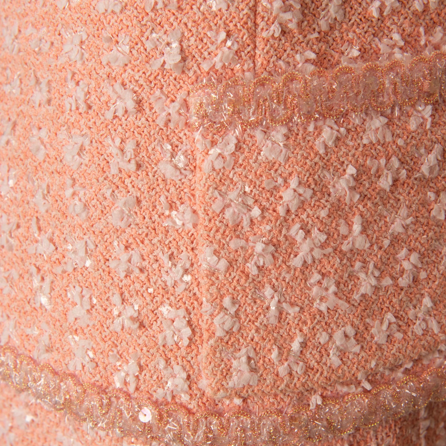 Chanel Pink Tweed Jacket and Skirt Set
