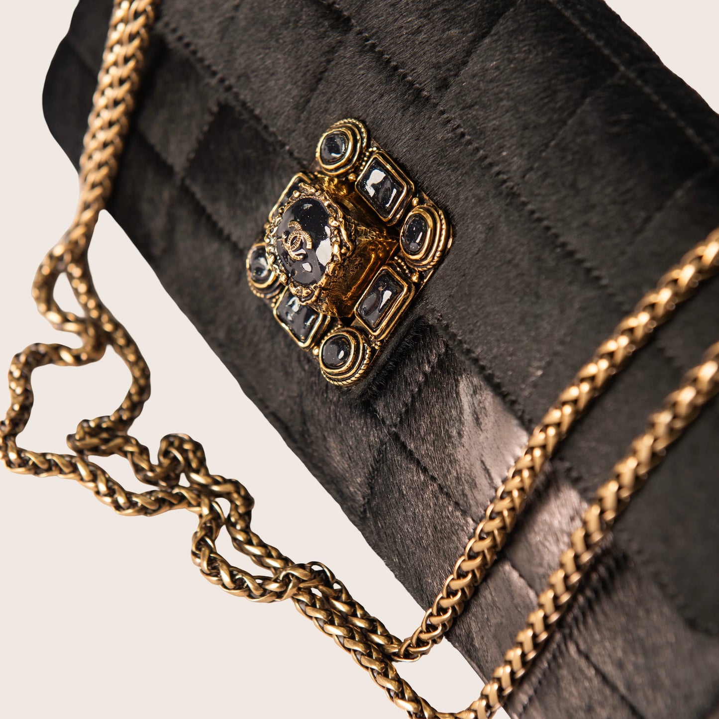 Chanel Timeless/Classique Pony-Style Calfskin Bag - Black