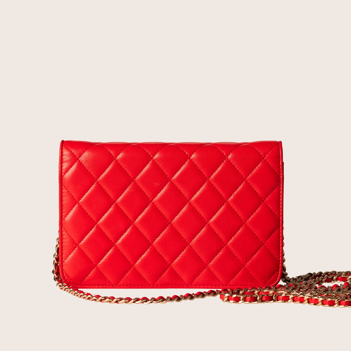 Chanel Camellia Zip Around Wristlet Wallet