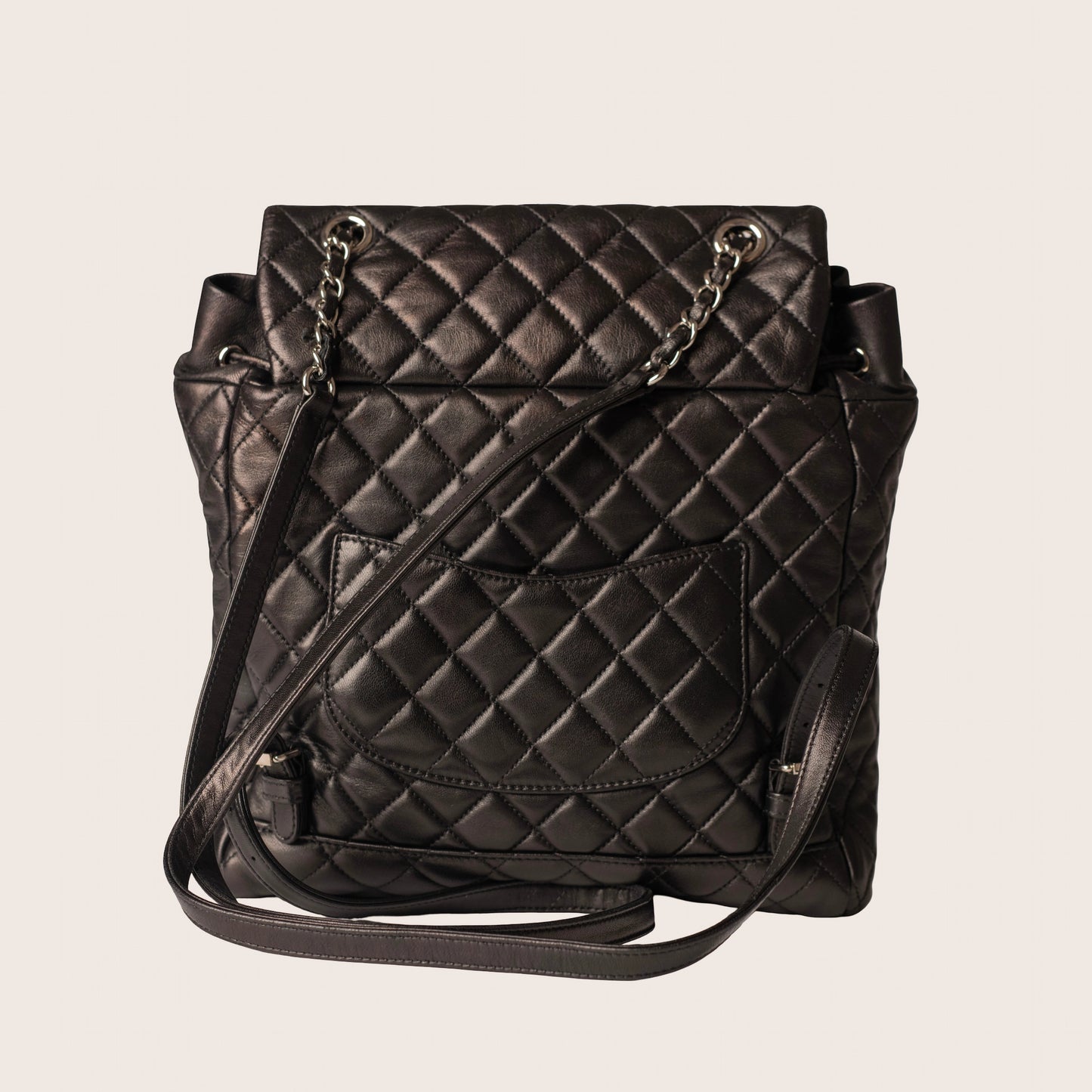 Chanel Black Quilted Leather Large Urban Spirit Backpack