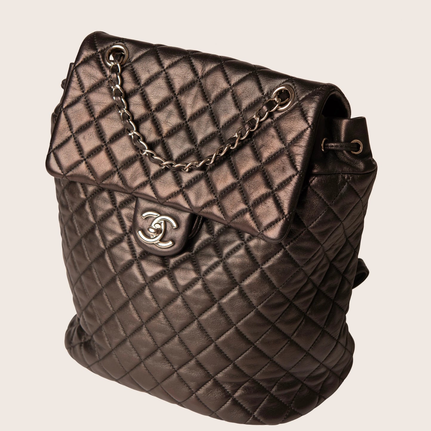 Chanel Black Quilted Leather Large Urban Spirit Backpack