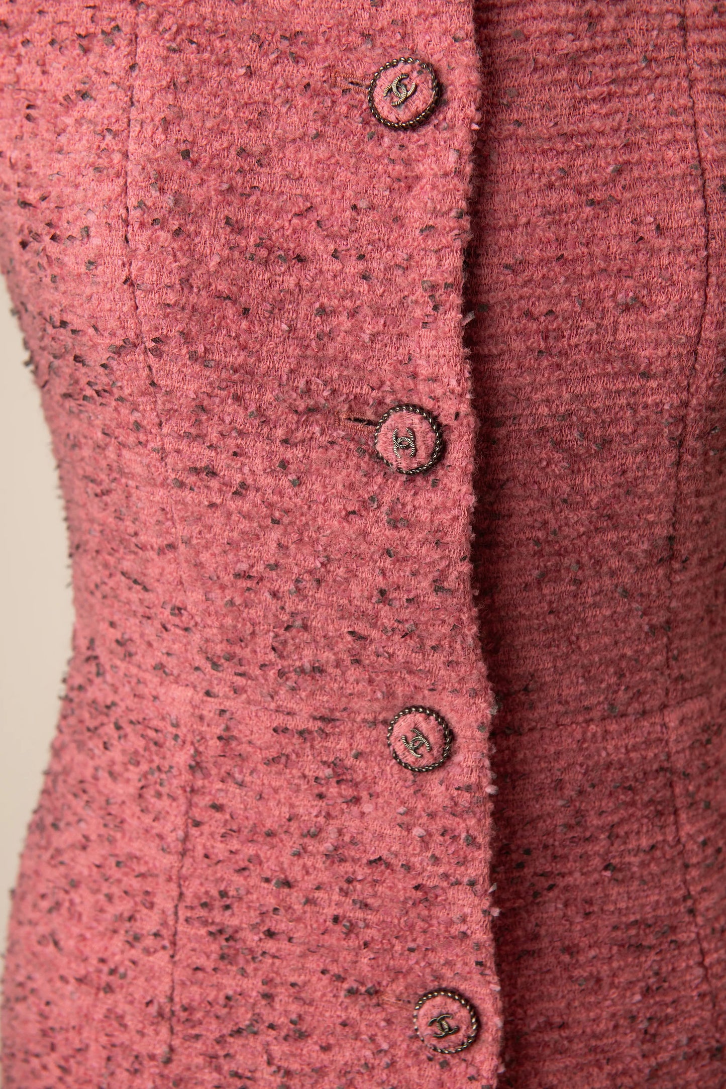 Chanel Pink Tweed Short Dress