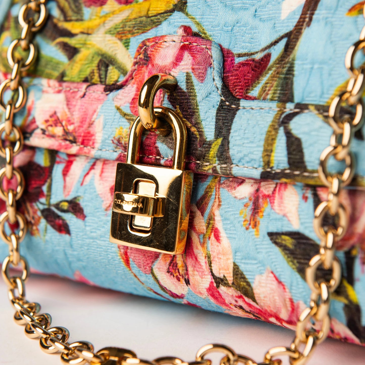 Dolce & Gabbana Floral Jacquard Shoulder Bag