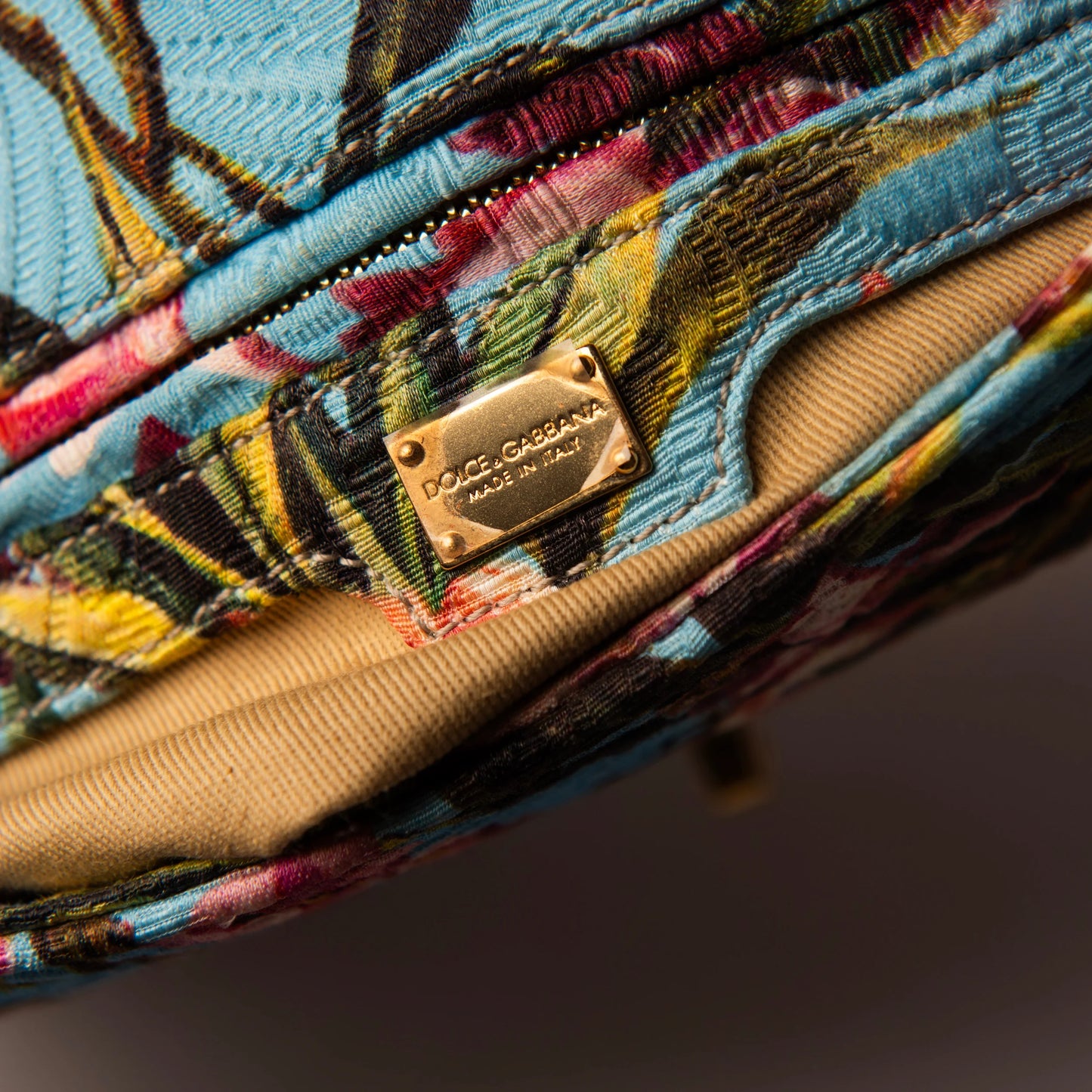 Dolce & Gabbana Floral Jacquard Shoulder Bag