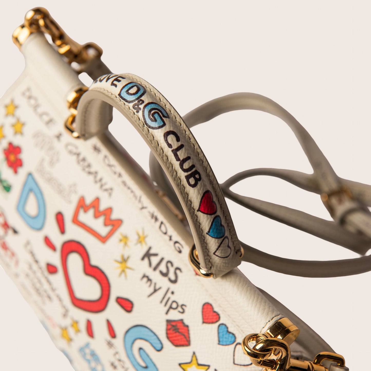 Dolce & Gabbana Dauphine Graffiti Miss Sicily Satchel