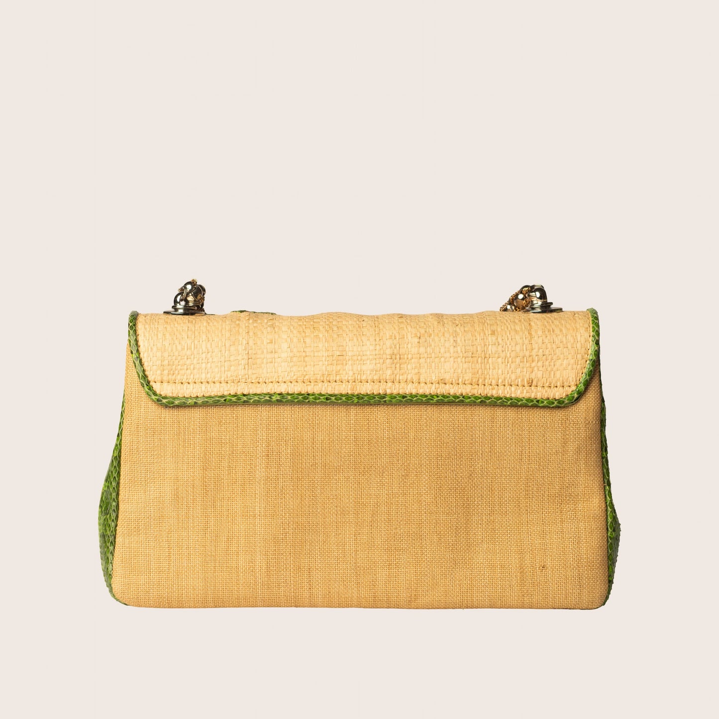 Dolce & Gabbana Raffia & Snakeskin Mini Bag